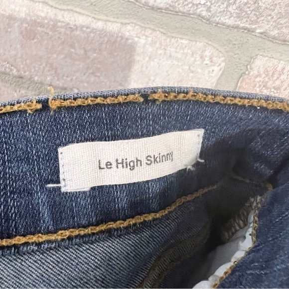 Frame Denim Le High Skinny Step Hem Jeans in Woodhaven Wash Size 26 - Picture 11 of 12